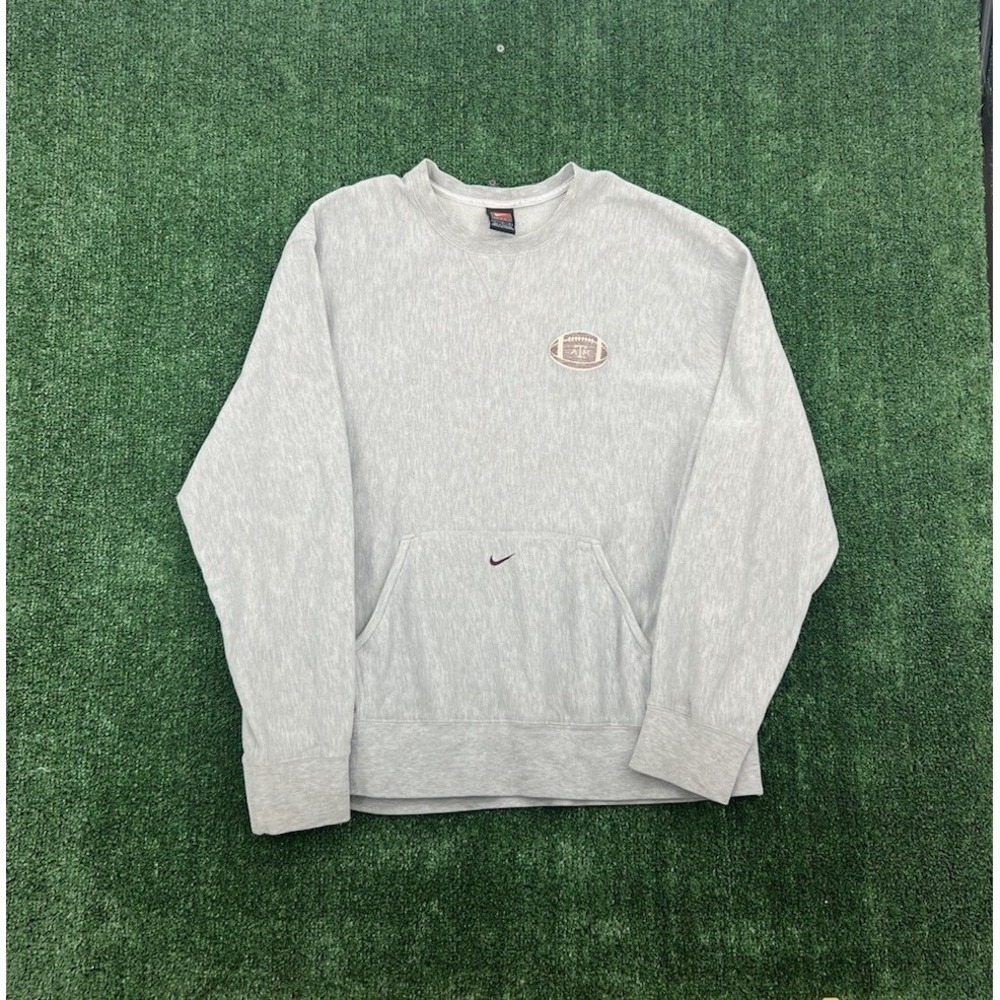Vintage Nike Team Texas A&M Aggies Center Swoosh Sweatshirt Gray L